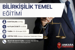 Bilirkişilik Temel Eğitimi Duyurusu